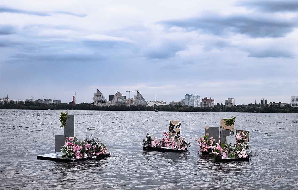 композиция на воде город-сад